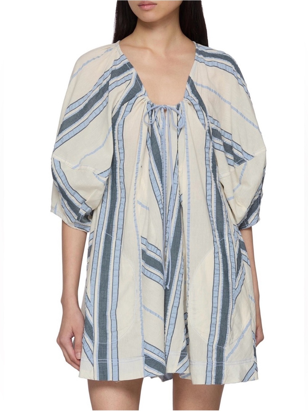 NWT Free People Bop Around Stripe Romper

Color: Seaside Stripe Ivory
Size small